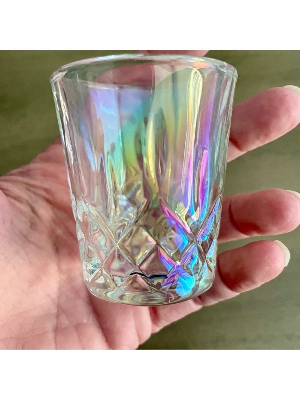 Circleware Denham Radiance Pearl 1.6oz Clear Luster Shot Glass S/4 NWT - Picture 7 of 13